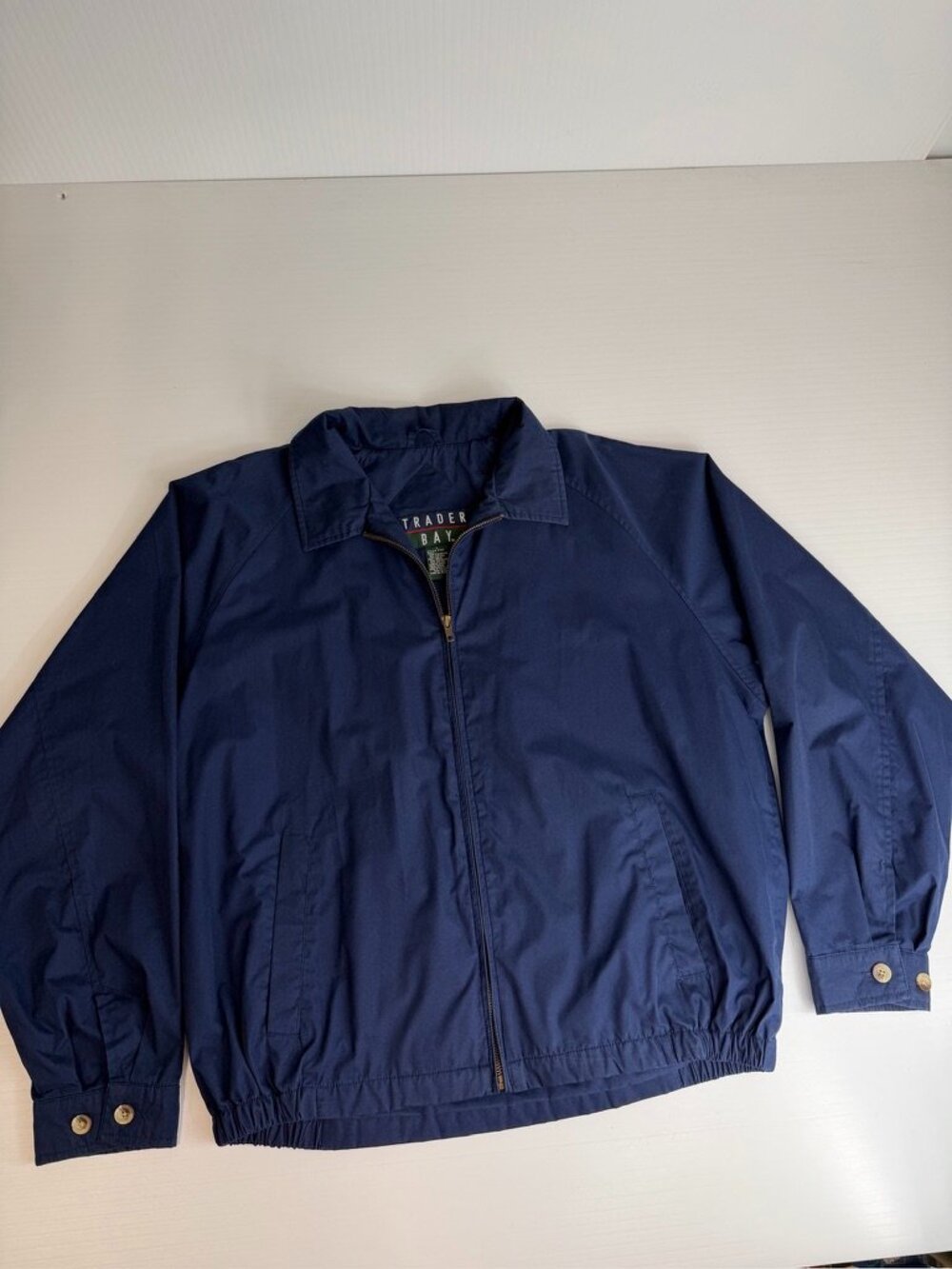 Trader Bay Jacket Men Large Full Zip Pocket Outdoor Travel Hike Work Party Go